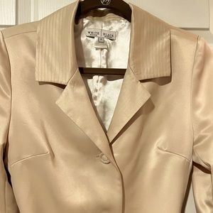 White House Black Market Cream Trench coat.